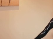 Latex thigh high stockings tease - Sallyjanerain