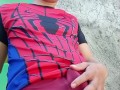 Pinoy Jakol | Spiderman Boy with his VEINY COCK and THICK CUM