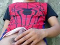 Pinoy Jakol | Spiderman Boy with his VEINY COCK and THICK CUM