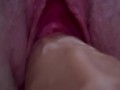 Just straight up close RAW PUSSY gripping a dildo!