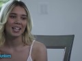 REALITYJUNKIES - Blonde Sex Bomb Wraps Her Pretty Lips Around Her Boss' Cock And Doesn't Let Go