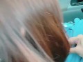 【完全素人カップル】運転中に彼女がフェラしたり、ショッピングモールのトイレで立ちバック