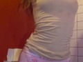 💕This girl loves to tease you in the public bathroom!😍