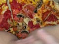 PIZZA-CUM ON FOOD-KINKY FETISH FEMALE MASTURBATION-BEST TEEN AMATEUR-ARABIAN SNOWWHITE-LOS ANGELES G