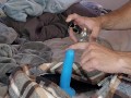Riding a new fake cock with my precum dripping down vocal cumshot on chest