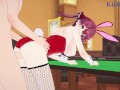 Houshou Marine (Bunny Girl) and I have intense sex in the casino. - Hololive VTuber Hentai