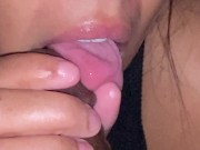 Slow crazy tongue action BJ