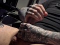 POV Tattooed Vocal Solo Male Masturbation Ghost Face Omen Bunny Masked Man Goyha Toy Part One