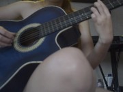 Music girl pays with sex to enter the band and she really loves cock because she swallows it all