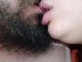 sexy kiss between naughty couple, they lick each other with lots of kisses,fetish 🫦🤤💦😚😋😚😘🤤💦