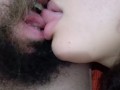 sexy kiss between naughty couple, they lick each other with lots of kisses,fetish 🫦🤤💦😚😋😚😘🤤💦