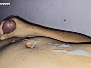 Huge cumshot. I didn't masterbate since a month.