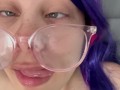 I make silly and ahegao faces  then show what I would do with the dick and masturbate until I reach