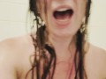 Christian Songs in the Salt Bath: Topless Shoshanna Blanca Sings "I Thank God"