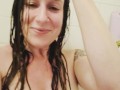 Christian Songs in the Salt Bath: Topless Shoshanna Blanca Sings "Because He Lives"