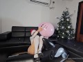 Ride an inflatable whale while inflating balloons without popping (full video on C4S / MV / OF / Mem