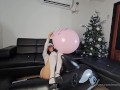 Ride an inflatable whale while inflating balloons without popping (full video on C4S / MV / OF / Mem