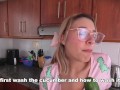 cucumber goes inside my tight pink pussy and then into my mouth, wanna film with me? - ALIX VLOGS