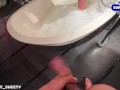 Spontaneous hot sex in the bathroom, so real & amateur