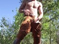 Fun in the Sun. Deep woods masturbation intense hard orgasm vocal guy cumming nature