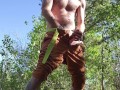 Fun in the Sun. Deep woods masturbation intense hard orgasm vocal guy cumming nature