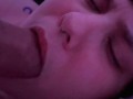 Cute shorthair tomboy 🙇🏻‍♂️ upclose blowjob and cum swallow before bedtime ♡ (2021)