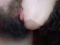 This bitchs hot and naughty kiss leaves the cuckold horny,fucking and sucking the bitch's big tongue