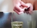 piss and cum in a cup. Pee and cum. Want to drink 😌