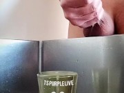 piss and cum in a cup. Pee and cum. Want to drink 😌