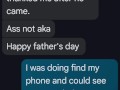 "Happy Father's Day"-Real Cheating Wife texts hubby bragging about fucking guy from bar Sat. night