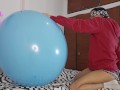 Blindfolded, he sets up his big balloon and inflates it (full video on C4S / MV / OF / Membersite)