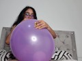 Marianna fills a 16-inch balloon with various balloons (full video on C4S / MV / OF / Membersite)