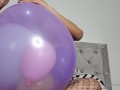 Marianna fills a 16-inch balloon with various balloons (full video on C4S / MV / OF / Membersite)