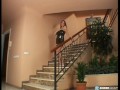 Merilyn Sakova Descends from The Staircase of the Busty Goddesses