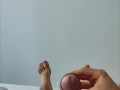 POV muscle colombian with big dick masturbates until drop a lot of cum