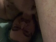 another quick self facial cum on face