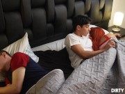 I SHARE A BED WITH GARRISON AND MY STEPSISTER AND I FUCK HER