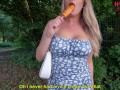 Cumming hard in public with remote controlled vibrator OLY 2 inside me
