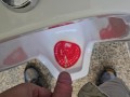Uncut Pissing in a Public Urinal at a Gas Station