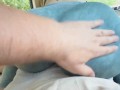 Grinding and Making Stepbro Cum in the Car