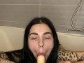 huge lips just captured this dildo! what will happen next?
