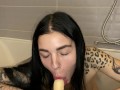 huge lips just captured this dildo! what will happen next?