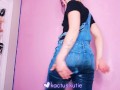 painting + peeing in my overalls
