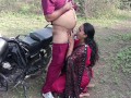 Desi indian Marathi kavita bhabhi doggy style position fuck in jungle