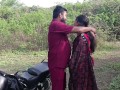 Desi indian Marathi kavita bhabhi doggy style position fuck in jungle