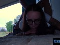 Czech XXX - Sweet ass Czech is fucked in public under a bridge