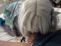 崩壊スターレイルのコスプレしてみました！  興奮が止まらない男性をフェラでらいかせてあげました♡