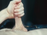 Best top view handjob cumshot ever * Solo muscular man
