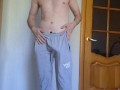 Chav lad jerking off his cock