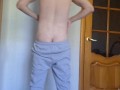 Chav lad jerking off his cock